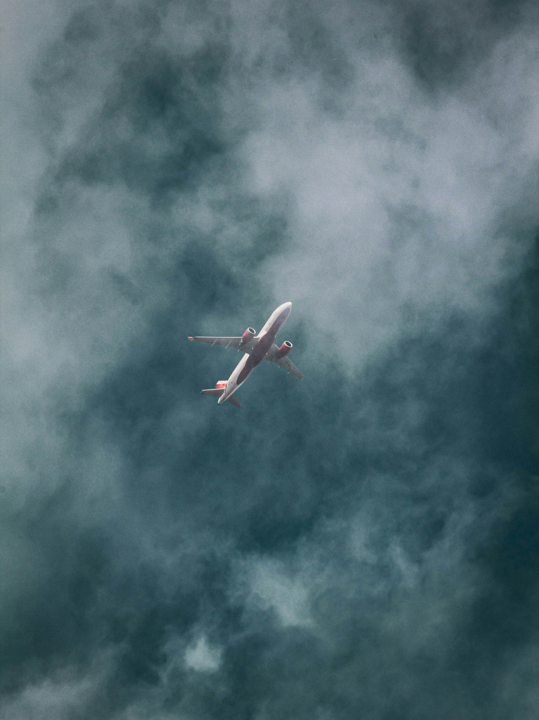 a plane flying in the sky