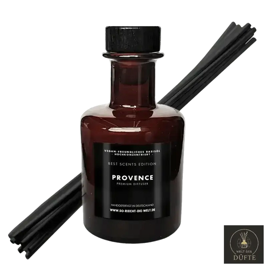 Provence Raumduft Glasdiffusor mit schwarzem Schilf, stylisch & raumduft kaufen ready